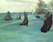 Edouard Manet The Beach at Sainte Adresse oil